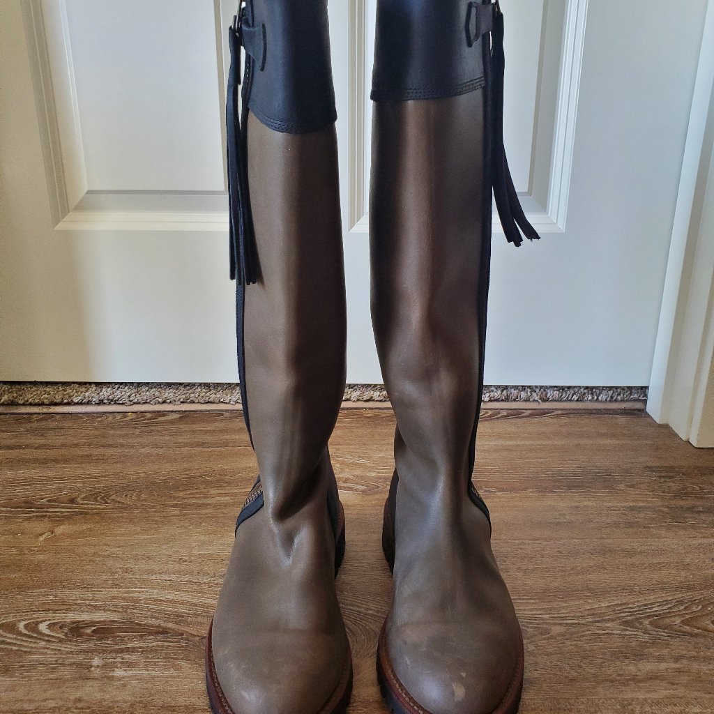 Penelope Chilvers Tassel Boots Size 39 Brown/Black